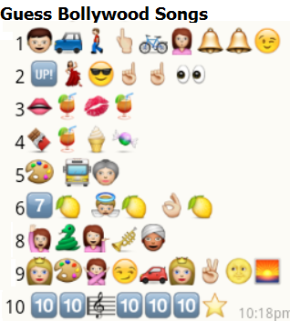 10 Interesting Whatsapp Puzzles,Riddles and Quiz using Emoticons