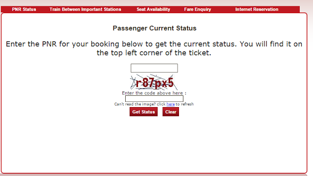 Railway Pnr Status Chart