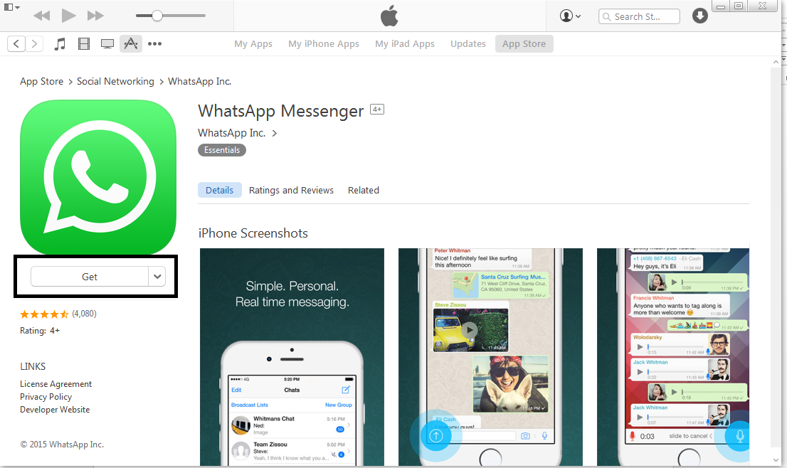 how to download and install whatsapp