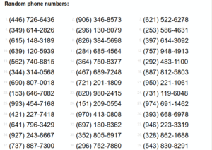 random-phone-numbers